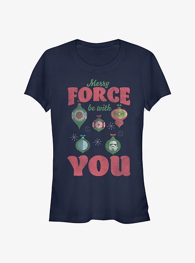 Star Wars Merry Force Girls T-Shirt