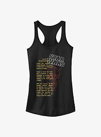 Star Wars Darth Maul Story Girls Tank