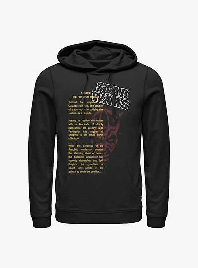 Star Wars Darth Maul Story Hoodie