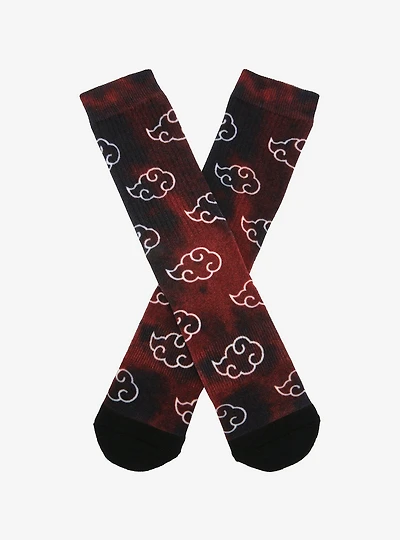 Naruto Akatsuki Clouds Crew Socks - BoxLunch Exclusive
