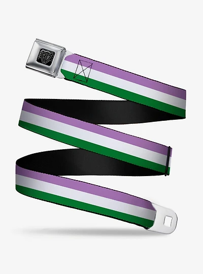 Genderqueer Flag Seatbelt Belt