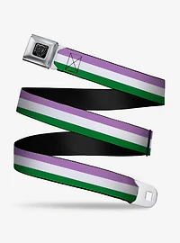 Genderqueer Flag Seatbelt Belt