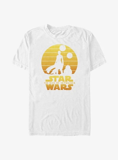 Star Wars: The Rise Of Skywalker Rey BB-8 Sunset T-Shirt