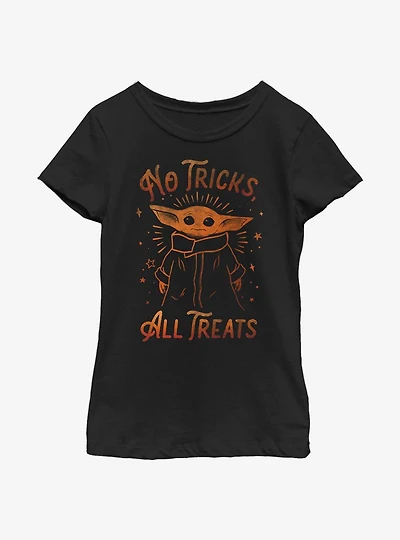 Star Wars The Mandalorian Child No Tricks All Treats Youth Girls T-Shirt
