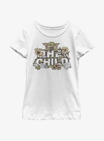 Star Wars The Mandalorian Flower Child Youth Girls T-Shirt