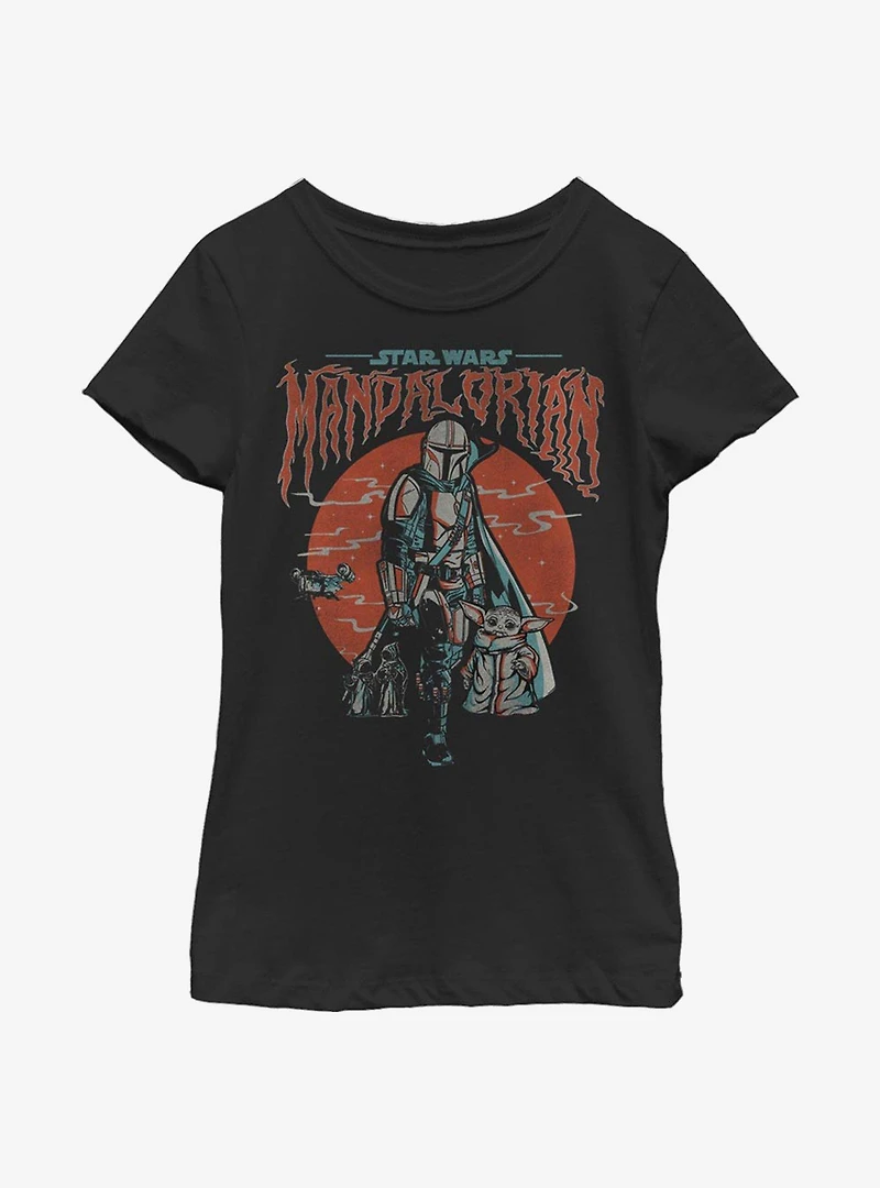 Star Wars The Mandalorian Child Fog Youth Girls T-Shirt