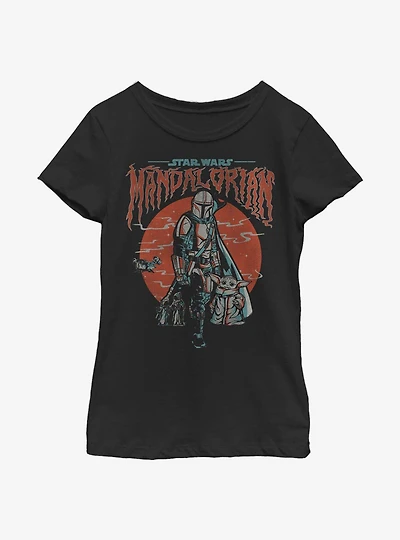 Star Wars The Mandalorian Child Fog Youth Girls T-Shirt