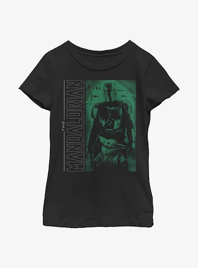 Star Wars The Mandalorian Child Hunter And Prey Youth Girls T-Shirt