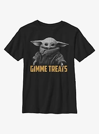 Star Wars The Mandalorian Child Gimmie Treats Youth T-Shirt