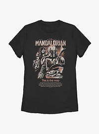 Star Wars The Mandalorian Retro Pop Poster Women T-Shirt