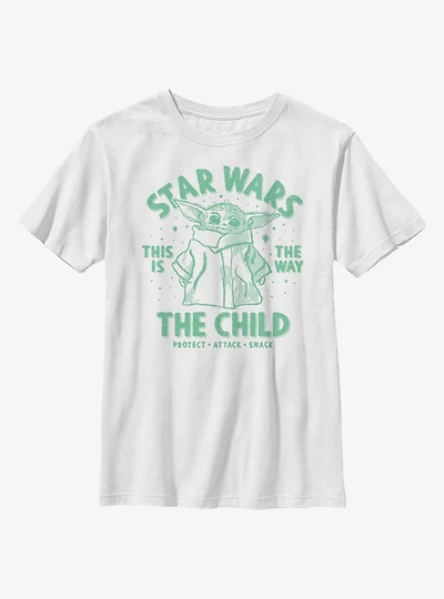 Star Wars The Mandalorian Brain Child Youth T-Shirt