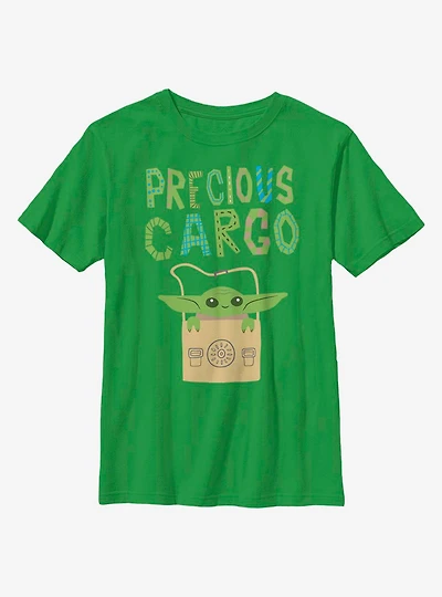 Star Wars The Mandalorian Child Precious Cargo Youth T-Shirt
