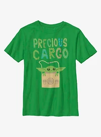 Star Wars The Mandalorian Child Precious Cargo Youth T-Shirt