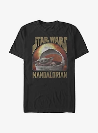 Star Wars The Mandalorian Child Sunset T-Shirt