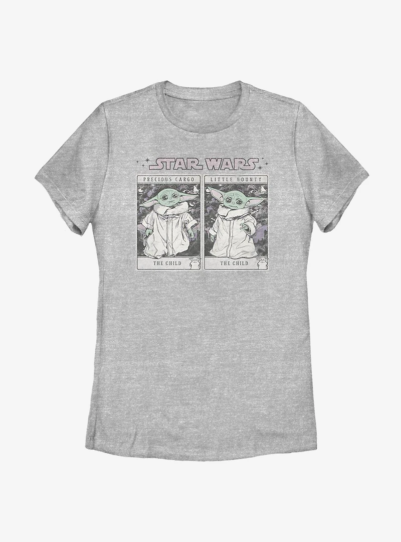 Star Wars The Mandalorian Tarot Cards Womens T-Shirt