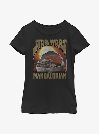 Star Wars The Mandalorian Child Sunset Youth Girls T-Shirt
