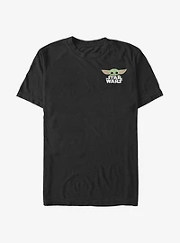 Star Wars The Mandalorian Child Faux Pocket Cute T-Shirt