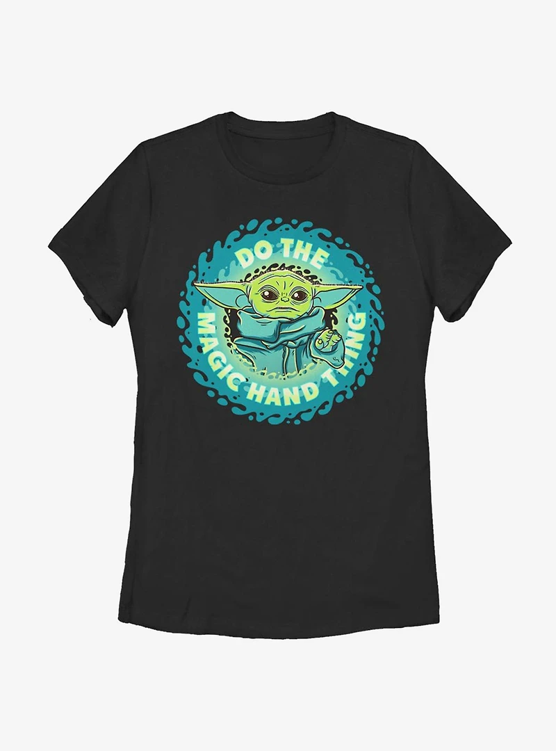 Star Wars The Mandalorian Child Do Hand Thing Womens T-Shirt