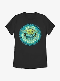 Star Wars The Mandalorian Child Do Hand Thing Womens T-Shirt