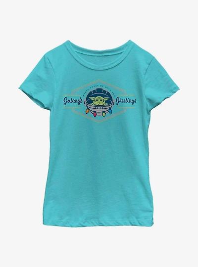 Star Wars The Mandalorian Child Merry Galaxy Youth Girls T-Shirt
