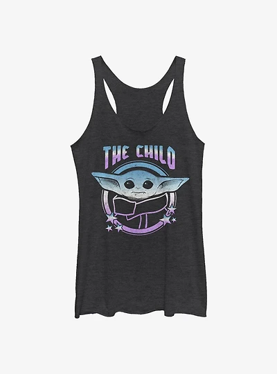 Star Wars The Mandalorian Child Stars Round Womens Tank Top