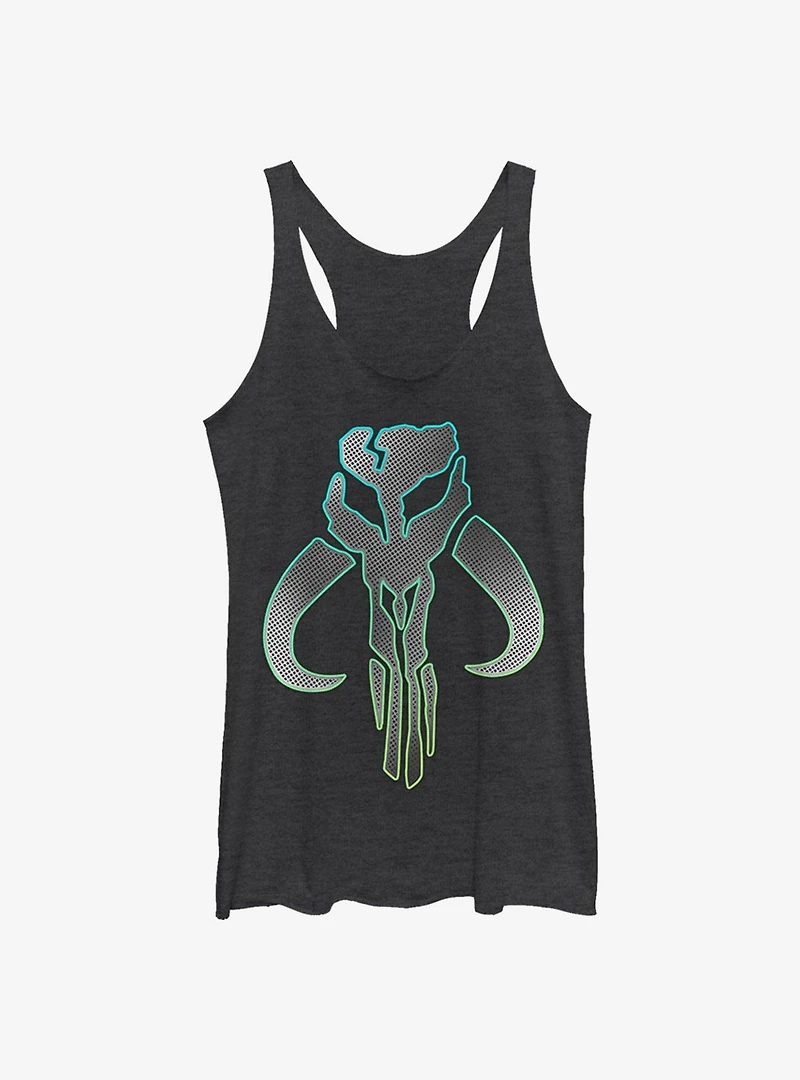 Star Wars The Mandalorian Silver Logo Womens Tank Top