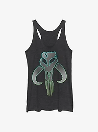 Star Wars The Mandalorian Silver Logo Womens Tank Top
