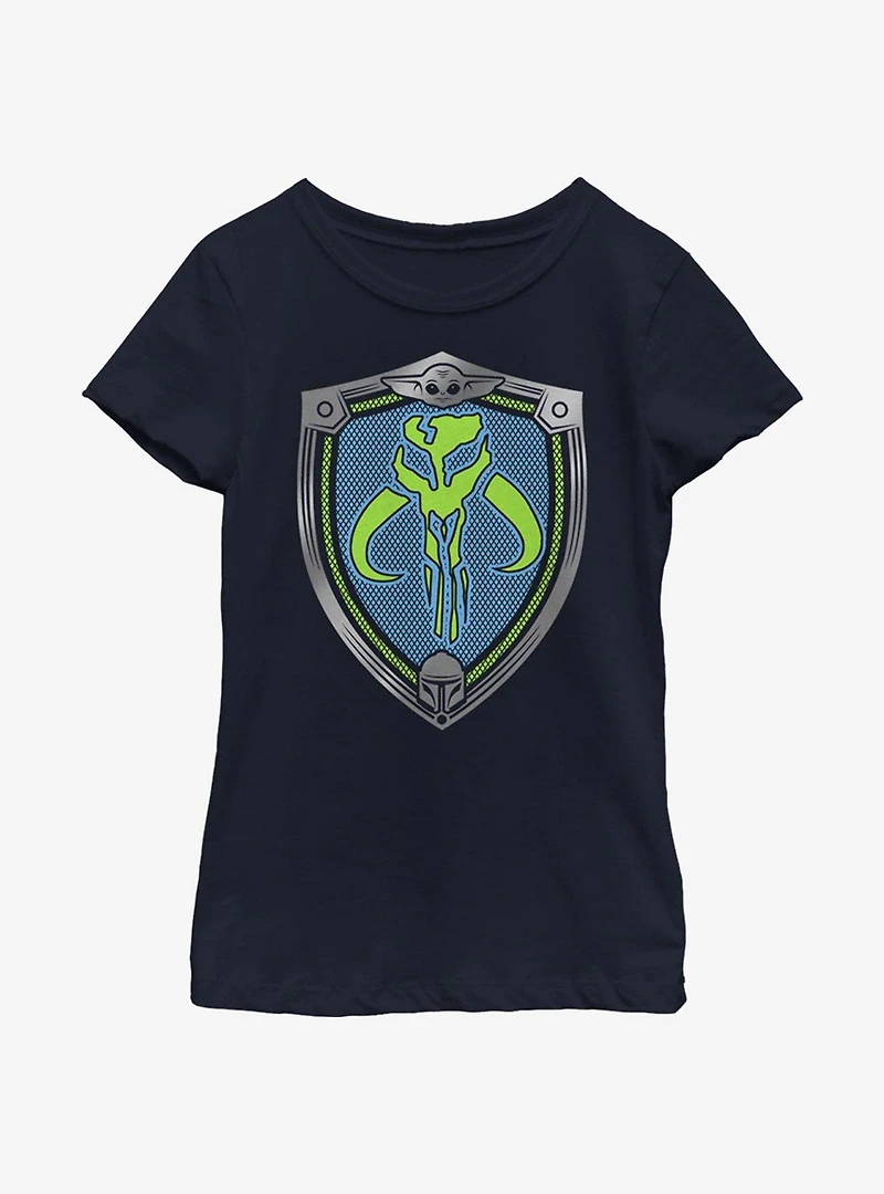 Star Wars The Mandalorian Shield Logo Youth Girls T-Shirt