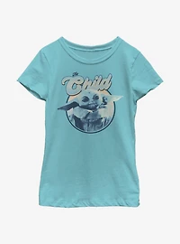 Star Wars The Mandalorian Retro Child Circle Youth Girls T-Shirt