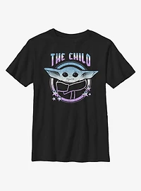 Star Wars The Mandalorian Child Stars Round Youth T-Shirt
