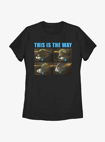 Star Wars The Mandalorian Child Closed Way Womens T-Shirt