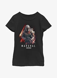 Star Wars The Mandalorian Marshal Action Youth Girls T-Shirt