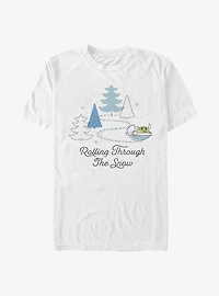 Star Wars The Mandalorian Child Rolling Through Snow T-Shirt