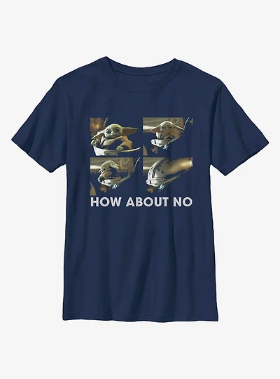 Star Wars The Mandalorian Child How About No Youth T-Shirt