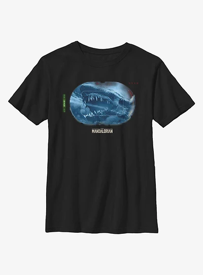 Star Wars The Mandalorian Dragon Targeted Youth T-Shirt
