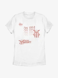 Star Wars The Mandalorian Child Playful Womens T-Shirt