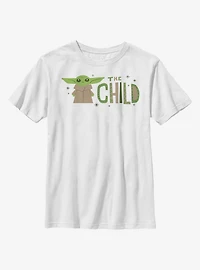 Star Wars The Mandalorian Child Green Stars Youth T-Shirt