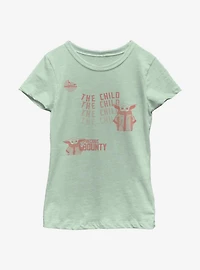 Star Wars The Mandalorian Child Playful Youth Girls T-Shirt