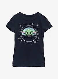 Star Wars The Mandalorian Snow Child Youth Girls T-Shirt