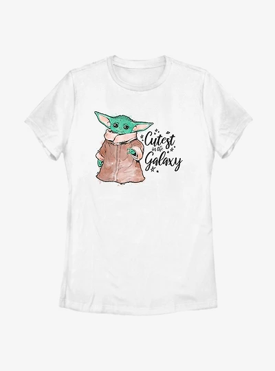 Star Wars The Mandalorian Child Watercolor  Womens T-Shirt