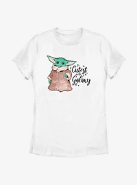 Star Wars The Mandalorian Child Watercolor  Womens T-Shirt