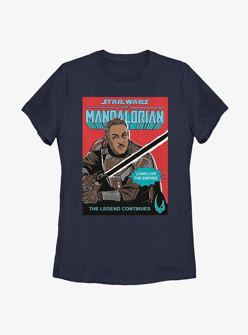 Star Wars The Mandalorian Long Live Poster Womens T-Shirt