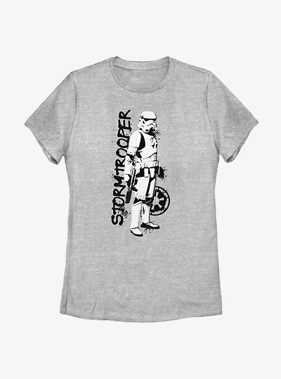Star Wars The Mandalorian Storm Trooper Splatter Womens T-Shirt