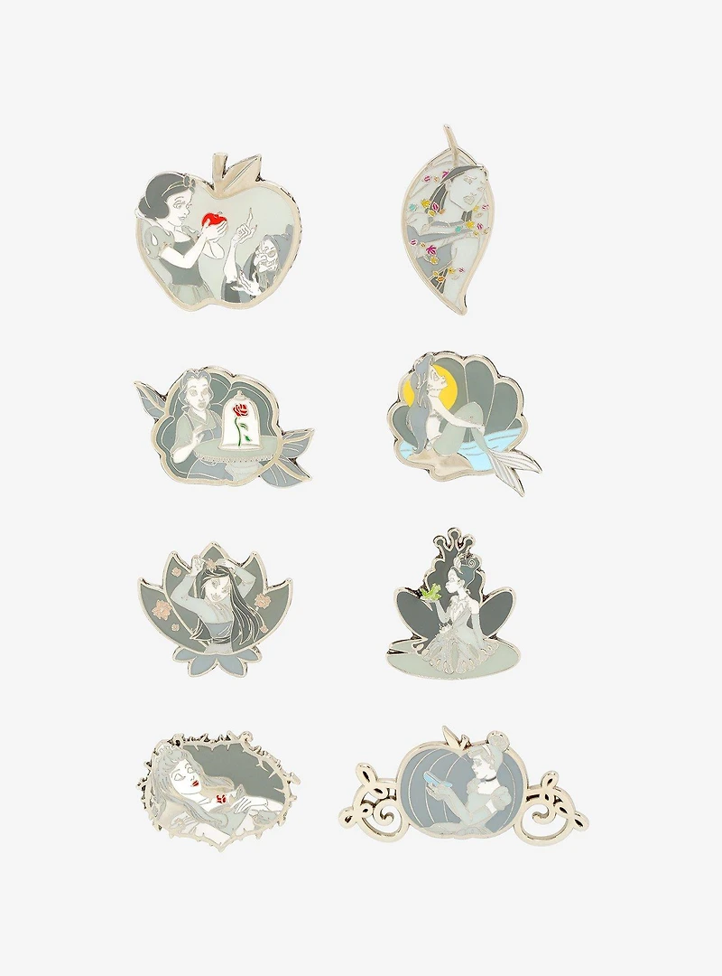 Loungefly Disney Princesses Grayscale Moments Blind Box Enamel Pin - BoxLunch Exclusive