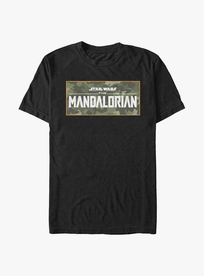 Star Wars The Mandalorian Camo Logo T-Shirt