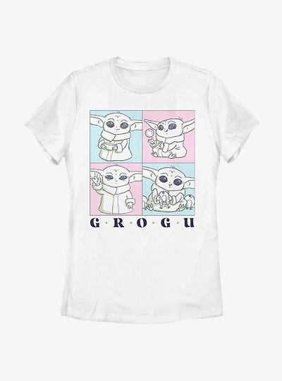 Star Wars The Mandalorian Child Cute Box Womens T-Shirt