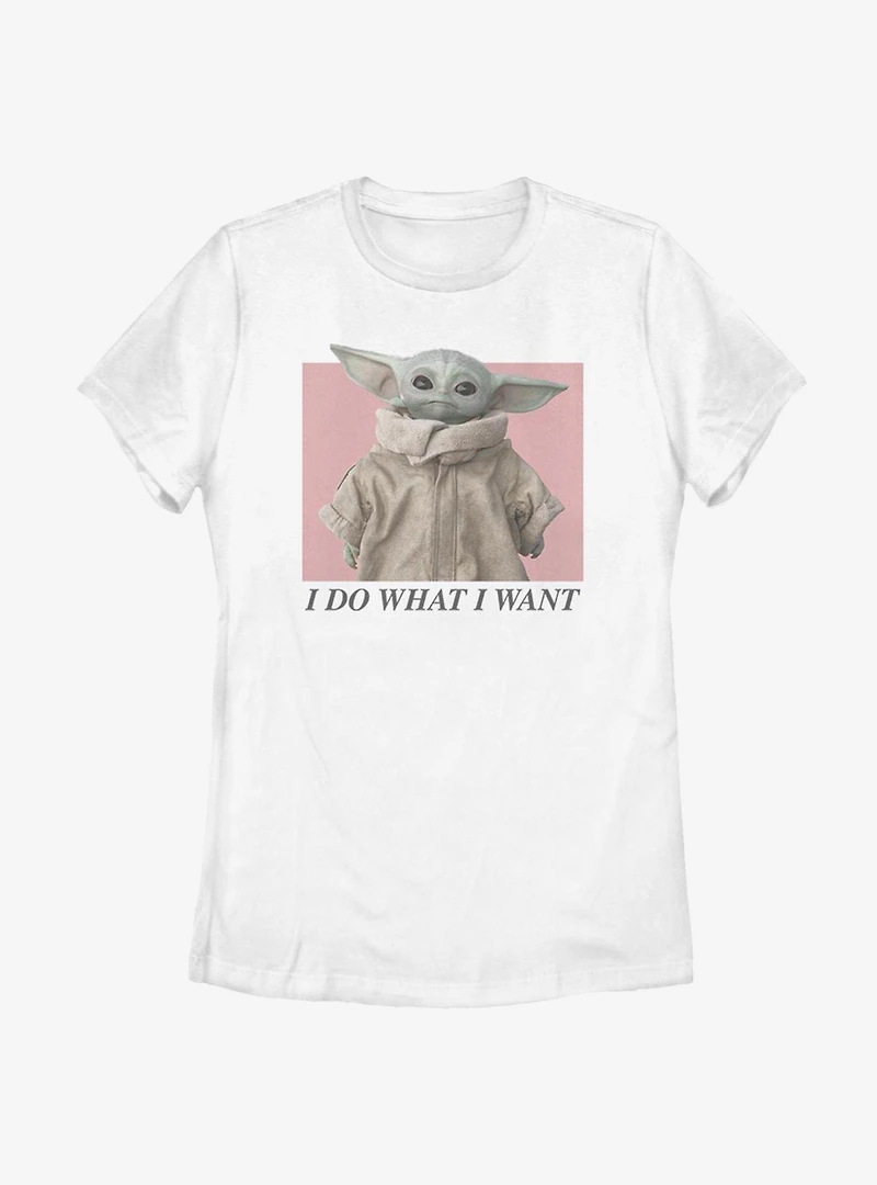 Star Wars The Mandalorian Child I Do What Want Womens T-Shirt