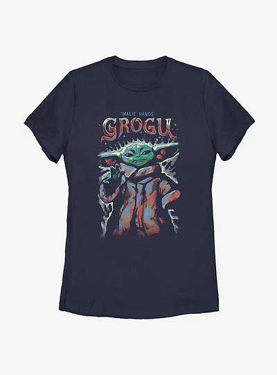 Star Wars The Mandalorian Child Magic Hands Womens T-Shirt