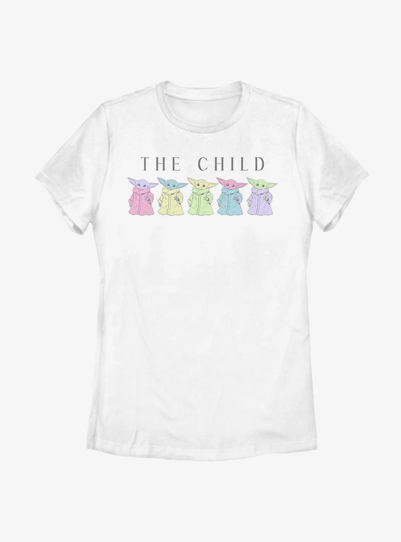 Star Wars The Mandalorian Child Colors Womens T-Shirt