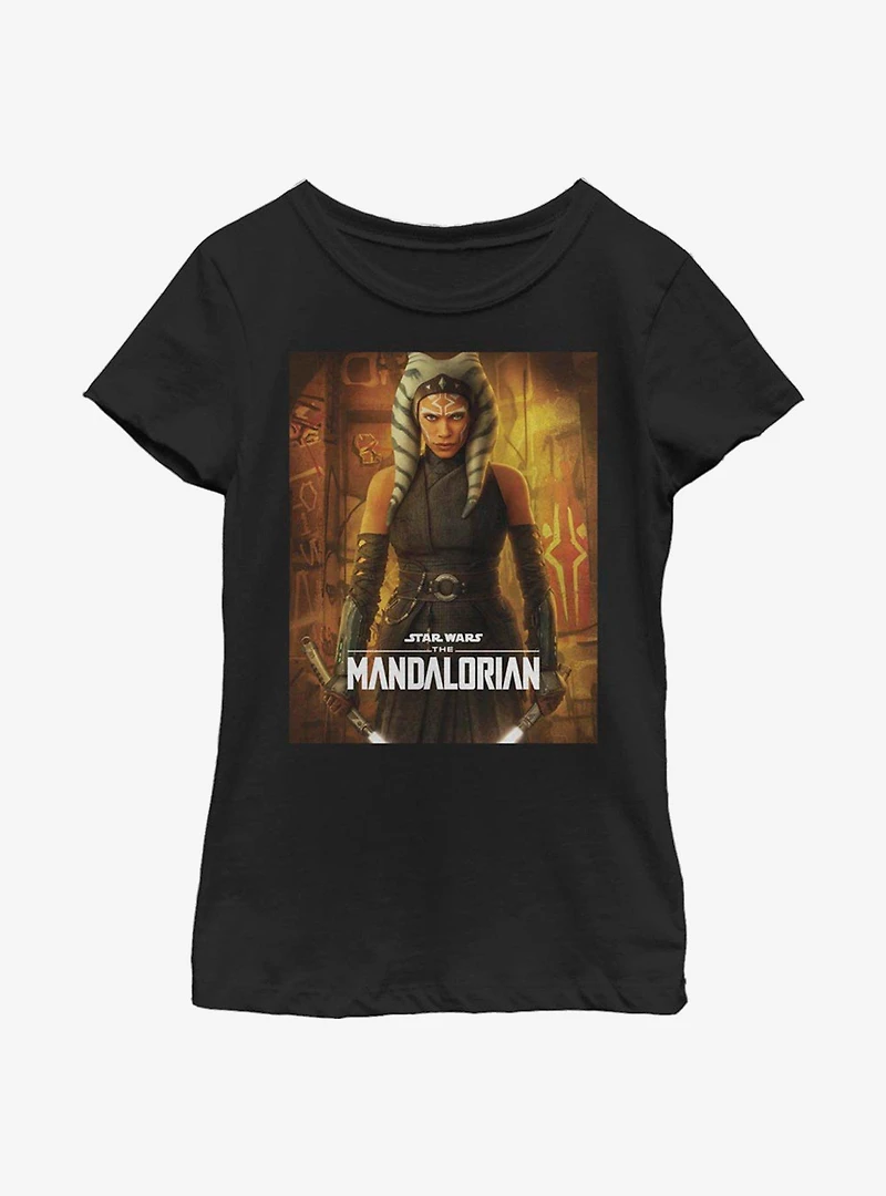 Star Wars The Mandalorian Ahsoka Poster Youth Girls T-Shirt